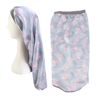 2021. Modna ženska satenska kapa za spavanje za dugu kosu Svilena duga kapa s mekom elastičnom trakom za prirodnu kovrčavu kosu Pletenice dreadlock