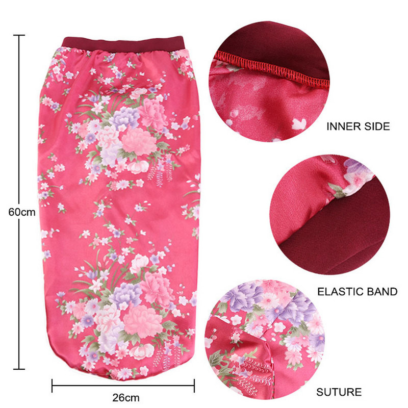 2021. Modna ženska satenska kapa za spavanje za dugu kosu Svilena duga kapa s mekom elastičnom trakom za prirodnu kovrčavu kosu Pletenice dreadlock