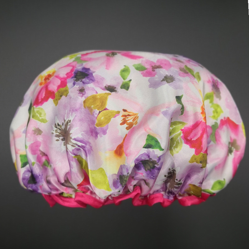 Ūdensnecaurlaidīga dušas cepure, elastīga atkārtoti lietojama vannas matu cepure, liela sieviešu dušas cepure, atkārtoti lietojama matu cepure, skaistumkopšanas salona spa dušas cepures