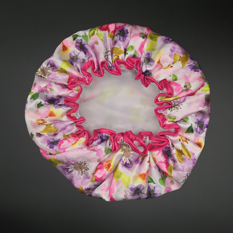 Ūdensnecaurlaidīga dušas cepure, elastīga atkārtoti lietojama vannas matu cepure, liela sieviešu dušas cepure, atkārtoti lietojama matu cepure, skaistumkopšanas salona spa dušas cepures