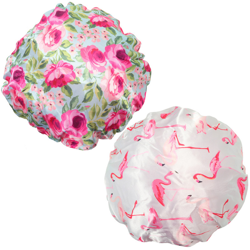 Ūdensnecaurlaidīga dušas cepure, elastīga atkārtoti lietojama vannas matu cepure, liela sieviešu dušas cepure, atkārtoti lietojama matu cepure, skaistumkopšanas salona spa dušas cepures