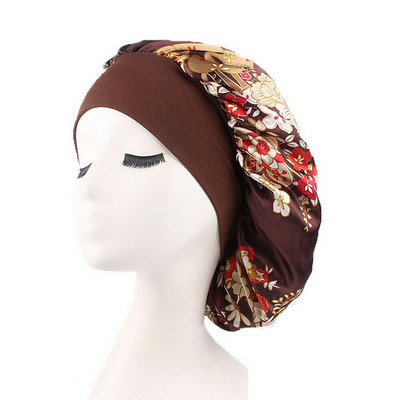 2022. g. jauns, moderns, jauns, elegants sieviešu zīda nakts miega vāciņš, matu pārsegs, galvas pārvalks, satīna, plati regulējama elastīgā lente