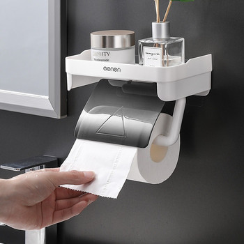 Βάση χαρτιού σε ρολό μπάνιου Βάση χαρτιού τουαλέτας Stand Punch Δωρεάν Διανομέας πετσετών χαρτιού στον τοίχο Ράφια οργάνωσης κουζίνας