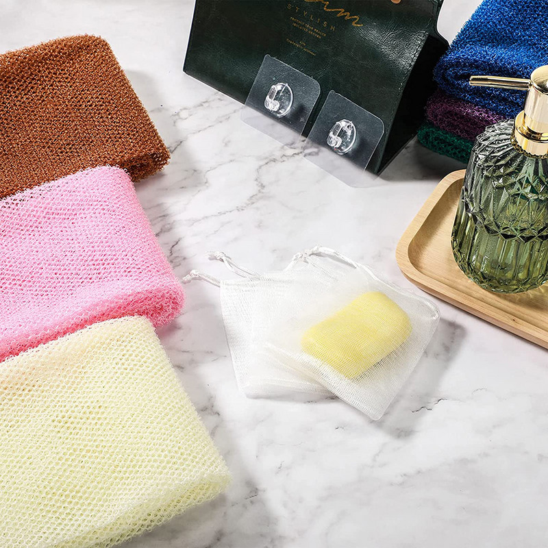 African Net Duga mreža za kupanje Spužva za piling za tuširanje Piling za tijelo Piling za leđa Zaglađivanje kože za svakodnevnu upotrebu ili čarape