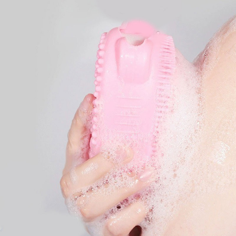 1kom četka za kupanje s kukicom Mekani silikonski tuševi Blato za čišćenje Sredstvo za uklanjanje prljavštine Masažni piling leđa Tuševi s mjehurićima Netoksične četke