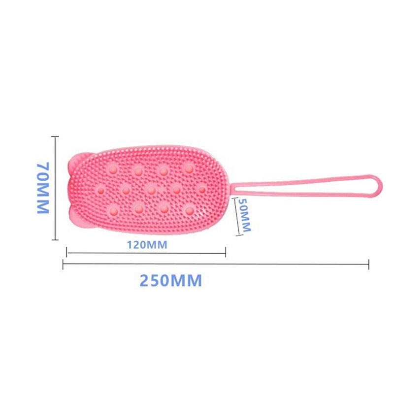 1kom četka za kupanje s kukicom Mekani silikonski tuševi Blato za čišćenje Sredstvo za uklanjanje prljavštine Masažni piling leđa Tuševi s mjehurićima Netoksične četke