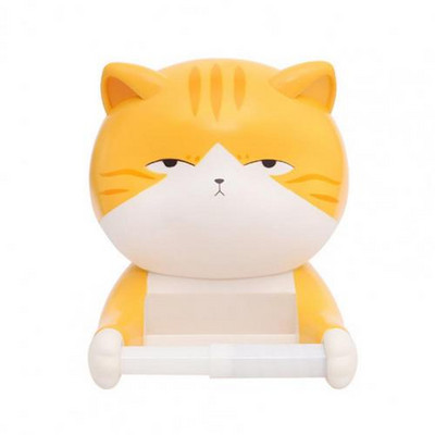 Držač za WC papirnate papirnate papirnate maramice Na zidu Slatka mačka PVC Kreativne role koje štede prostor Stalak za papirnate maramice Kućni dekor za kupaonski pribor