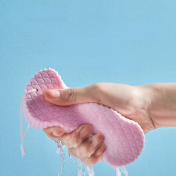 Σούπερ μαλακό απολεπιστικό μπάνιο με σφουγγάρι Spa Scrub Body Shower Ultra-Sponge Whitening Peeling Esponja Cleaning Dead Skin Remover White