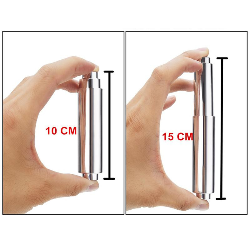 3gab ABS hromēta papīra ruļļa turētāja ieliktņa nomaiņa vannas istabas vārpstas atsperes elastīgs tualetes ruļļa turētājs virtuve