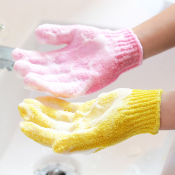 6 τμχ Μπάνιο για απολέπιση γαντιών Καθαρισμός σώματος Bubbler Μασάζ Πλύσιμο δέρματος Ενυδατικό SPA Five Fingers Scrub ντους Γάντια αφρός