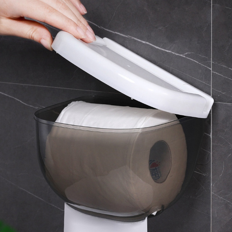 Držač toaletnog papira Vodootporna zidna ladica za toaletni papir Rola cijevi za papir Ladica za pohranu Kutija za maramice Polica Kupaonski proizvod