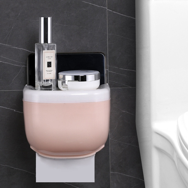 Držač toaletnog papira Vodootporna zidna ladica za toaletni papir Rola cijevi za papir Ladica za pohranu Kutija za maramice Polica Kupaonski proizvod