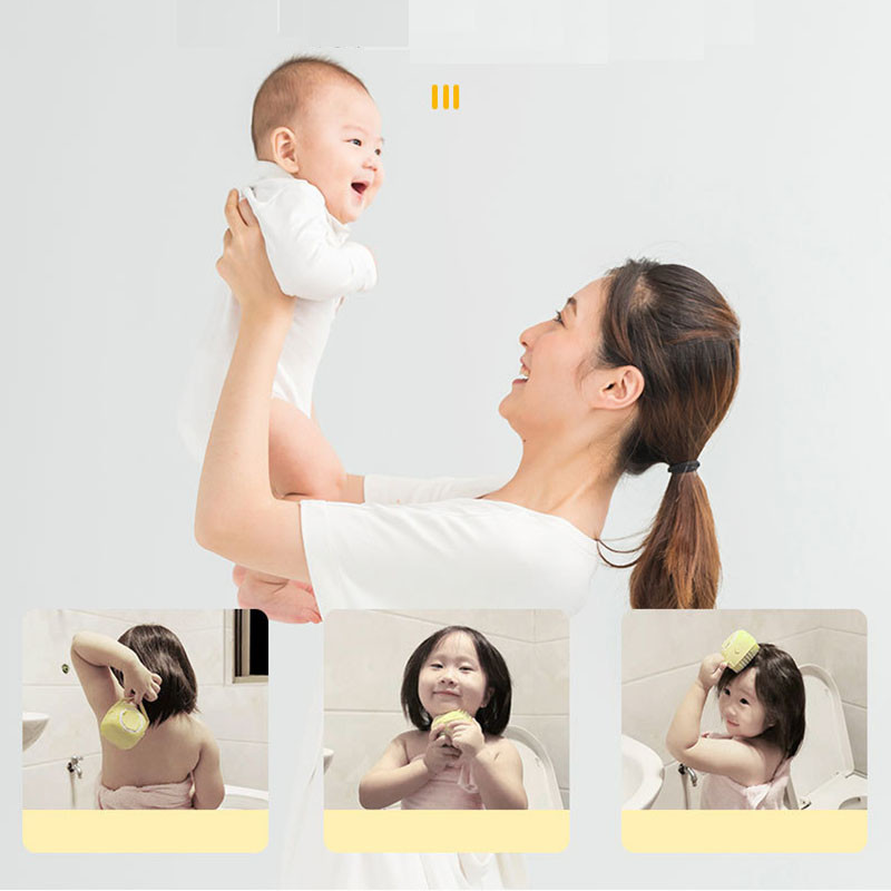 Četka za kupanje Silikonska mekana četka za čišćenje za djecu i odrasle Zaštita kože Masaža Četka za šampon za kupaonicu Alati za kupaonicu