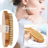 Body Brush Naturaalsete metssiga harjastega orgaaniline kuivale nahale kehahari bambusest niiske seljaga dušiharjad Kooriv vannipintsel