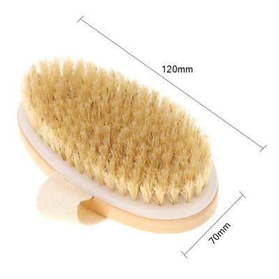 Body Brush Naturaalsete metssiga harjastega orgaaniline kuivale nahale kehahari bambusest niiske seljaga dušiharjad Kooriv vannipintsel