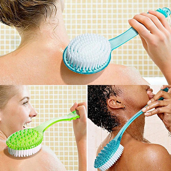 Четка за душ за вана С дълга дръжка Обратно Спа Скрубер за масаж на тяло Инструмент за почистване на баня
