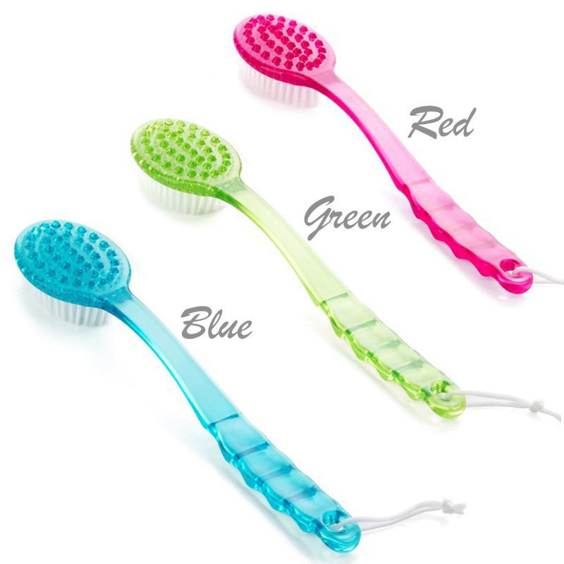 Vonios dušo šepetys ilga rankena atgal SPA kūno masažo šveitiklis vonios kambario valymo priemonė