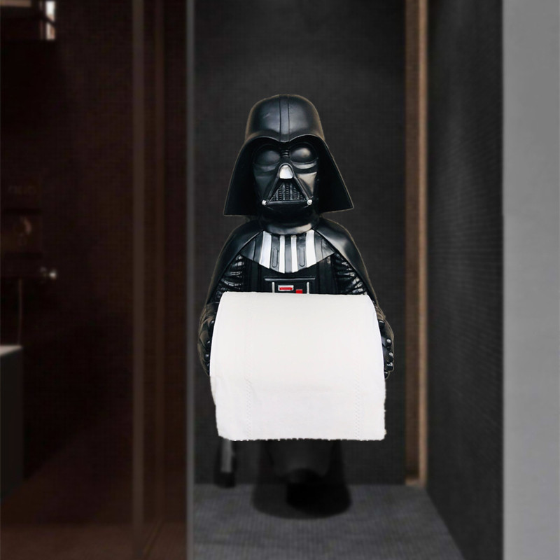 Držač maramica Crni vojnici Zidni stalak za rolu toaletnog papira Izdržljivi pribor za pohranu za kupaonicu