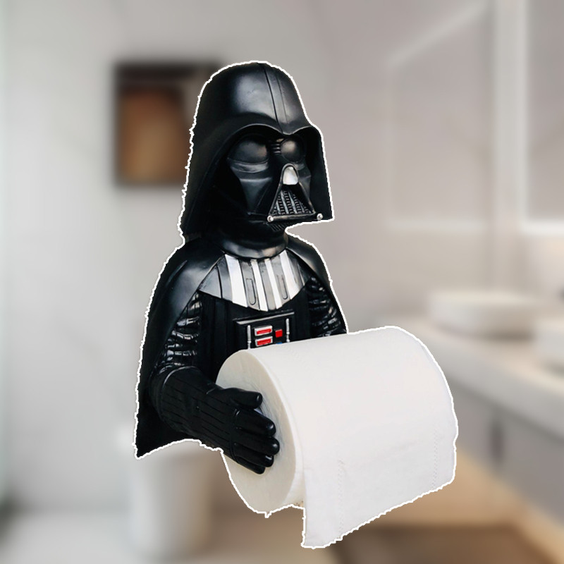 Držač maramica Crni vojnici Zidni stalak za rolu toaletnog papira Izdržljivi pribor za pohranu za kupaonicu