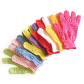 2/6 gab Pīlinga cimdi Vannas sūklis Body Dead Skin Remover Vannas istabas dušas birste Masāžas skrubis Exfoliator Magic Bathing