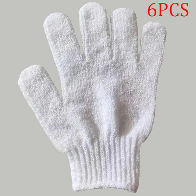 2/6 gab Pīlinga cimdi Vannas sūklis Body Dead Skin Remover Vannas istabas dušas birste Masāžas skrubis Exfoliator Magic Bathing