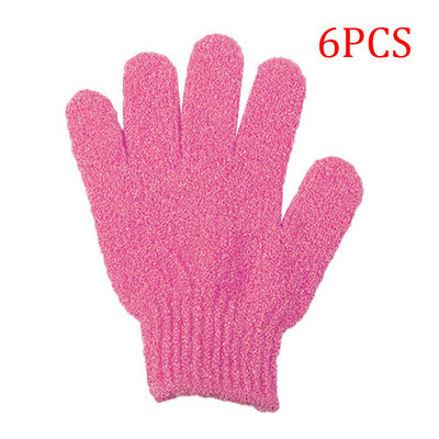 2/6 gab Pīlinga cimdi Vannas sūklis Body Dead Skin Remover Vannas istabas dušas birste Masāžas skrubis Exfoliator Magic Bathing