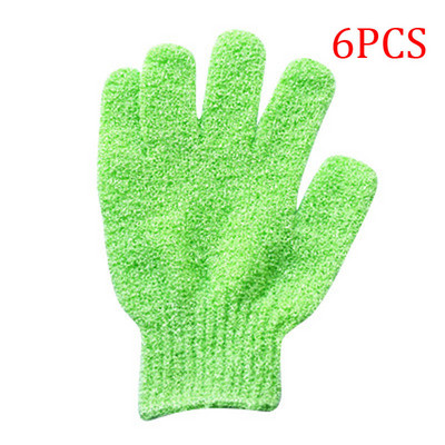 2/6 gab Pīlinga cimdi Vannas sūklis Body Dead Skin Remover Vannas istabas dušas birste Masāžas skrubis Exfoliator Magic Bathing