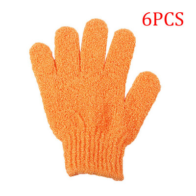 2/6 gab Pīlinga cimdi Vannas sūklis Body Dead Skin Remover Vannas istabas dušas birste Masāžas skrubis Exfoliator Magic Bathing