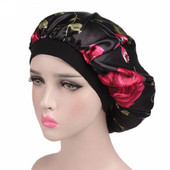 Matu satīna pārsegs guļošai dušas vāciņam Zīda motora pārsegs sieviešu nakts miega vāciņa galvas vāks, plata elastīga josla