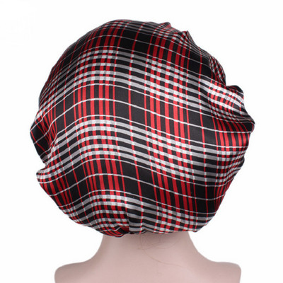 Matu satīna pārsegs guļošai dušas vāciņam Zīda motora pārsegs sieviešu nakts miega vāciņa galvas vāks, plata elastīga josla