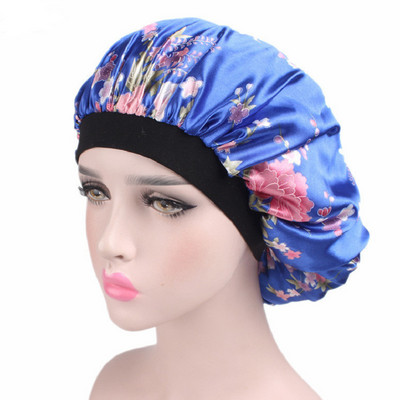 Matu satīna pārsegs guļošai dušas vāciņam Zīda motora pārsegs sieviešu nakts miega vāciņa galvas vāks, plata elastīga josla