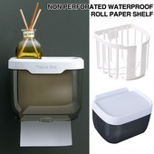 Tualetes papīra turētājs, ūdensnecaurlaidīgs uzglabāšanas kaste, sienas stiprinājums, rullīšu papīra turētājs, dvieļu plaukts virtuves vannas istabas piederumi