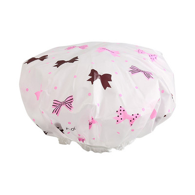 3Gb ūdensizturīga vannas cepure, biezināta ūdensnecaurlaidīga un eļļas izplūdes vāciņš Sieviešu SPA matu salonu piederumi dušas vāciņš Vannas istabas piederumi