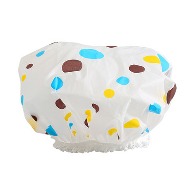 3Gb ūdensizturīga vannas cepure, biezināta ūdensnecaurlaidīga un eļļas izplūdes vāciņš Sieviešu SPA matu salonu piederumi dušas vāciņš Vannas istabas piederumi