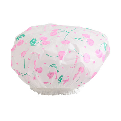 3Gb ūdensizturīga vannas cepure, biezināta ūdensnecaurlaidīga un eļļas izplūdes vāciņš Sieviešu SPA matu salonu piederumi dušas vāciņš Vannas istabas piederumi