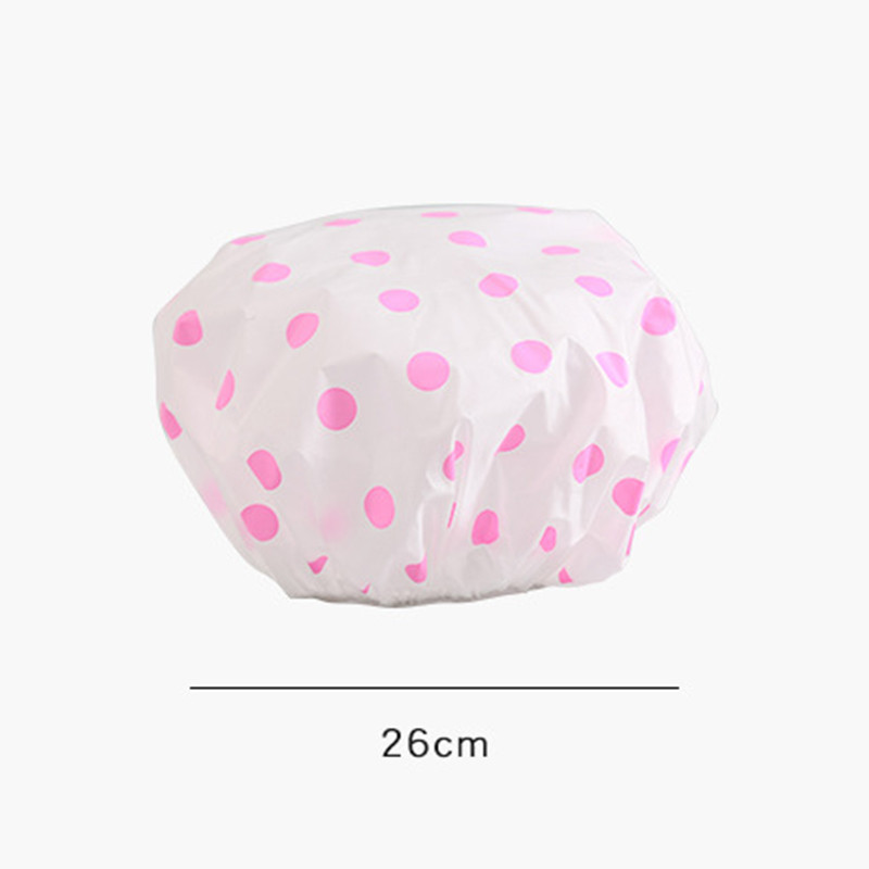 3Gb ūdensizturīga vannas cepure, biezināta ūdensnecaurlaidīga un eļļas izplūdes vāciņš Sieviešu SPA matu salonu piederumi dušas vāciņš Vannas istabas piederumi