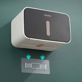 Audu turētājs tualetes papīra dvieļi pie sienas stiprināma glabāšanas kaste Vannas istabas piederumi Paplāte Ruļļa caurule bez perforatora divslāņu