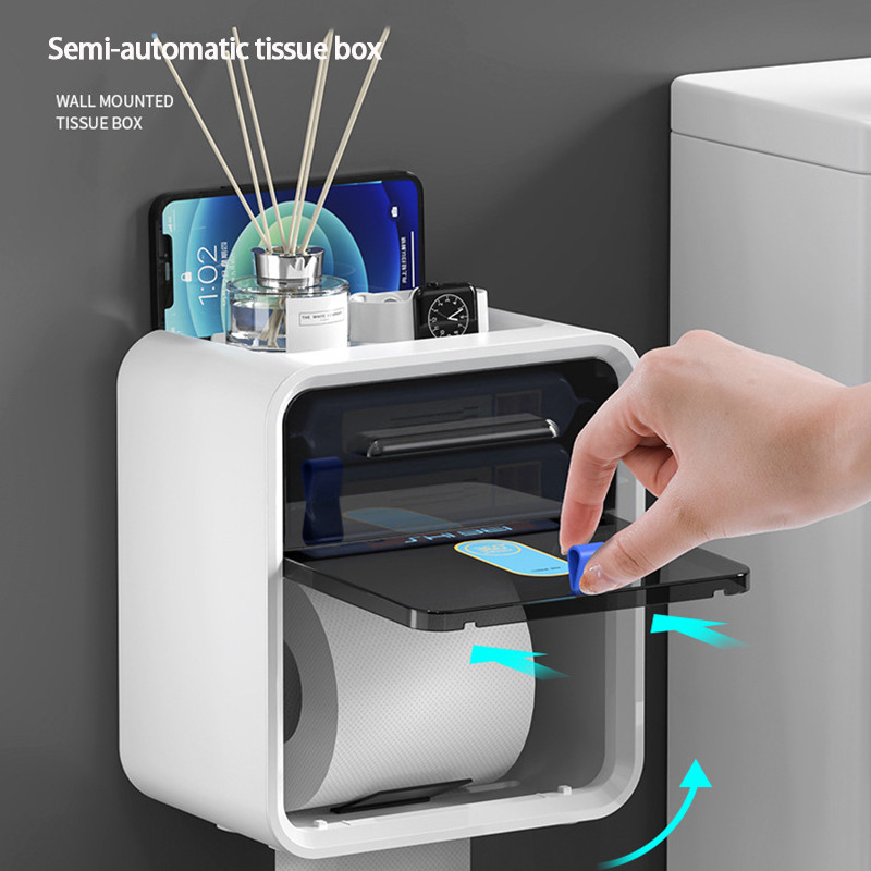 Dozator papirnatih ručnika Držač toaletnog papira Vodootporna kutija za maramice Zidni nosač Stalak za police za pohranu Kutija za pohranu papira Kupaonski proizvod