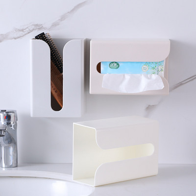 Επιτοίχιο Πλαστικό Μπάνιο Θήκη χαρτοπετσέτας Χάρτινο κουτιά Χαρτοπετσέτα Διανομέας για Τουαλέτα Σπίτι Κουζίνα Σαλόνι