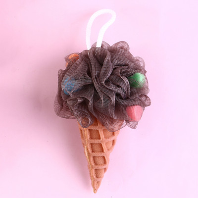 Saldējuma ķermeņa skrubera sietiņš putojošs sūklis vannas dušas sūklis, lufas pīlings skruberis vannas tīrīšanas piederumi