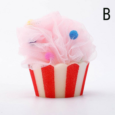 Saldējuma ķermeņa skrubera sietiņš putojošs sūklis vannas dušas sūklis, lufas pīlings skruberis vannas tīrīšanas piederumi