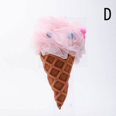 Saldējuma ķermeņa skrubera sietiņš putojošs sūklis vannas dušas sūklis, lufas pīlings skruberis vannas tīrīšanas piederumi