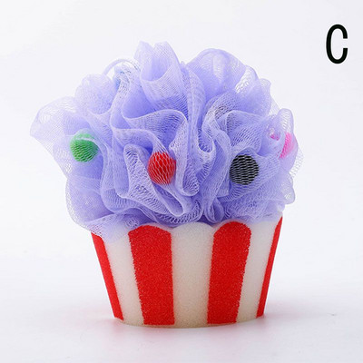 Saldējuma ķermeņa skrubera sietiņš putojošs sūklis vannas dušas sūklis, lufas pīlings skruberis vannas tīrīšanas piederumi