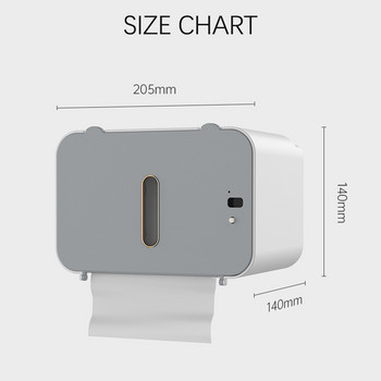Монтиране на стена Държач за кърпички Поставка за тоалетна хартия Баня Кухня Поставка за съхранение Индукционна автоматична кутия за кърпички Без перфорация Домашни консумативи