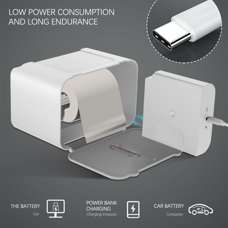 Sienas stiprinājuma audu turētājs tualetes papīra plaukts Vannas istaba Virtuve Glabāšanas plaukts Indukcijas automātiskā salvešu kaste Mājas piederumi bez perforatora