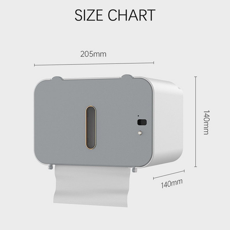 Sienas stiprinājuma audu turētājs tualetes papīra plaukts Vannas istaba Virtuve Glabāšanas plaukts Indukcijas automātiskā salvešu kaste Mājas piederumi bez perforatora
