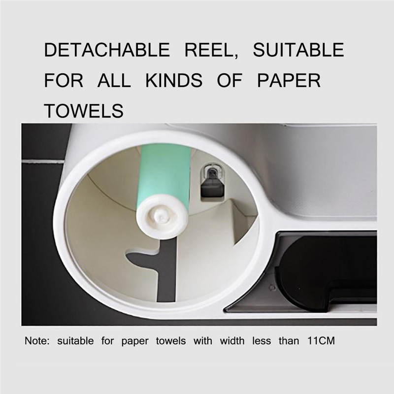 Tualetes dozators Tualetes papīra turētājs vannas istabas papīra salvešu kaste pie sienas stiprināma rullīšu papīra uzglabāšanas kaste