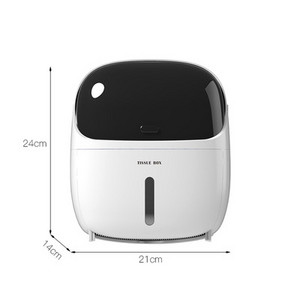 Creative tualetes papīra turētājs Ūdensnecaurlaidīgs turētājs tualetes papīram Vannas istabas tualetes papīra uzglabāšanas kaste Tualetes ruļļa turētāja robota forma