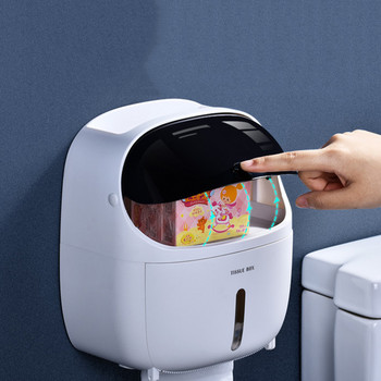 Δημιουργική θήκη χαρτιού υγείας Αδιάβροχη θήκη για χαρτί υγείας Μπάνιου Κουτί αποθήκευσης χαρτιού υγείας Θήκη ρολού τουαλέτας Σχήμα ρομπότ