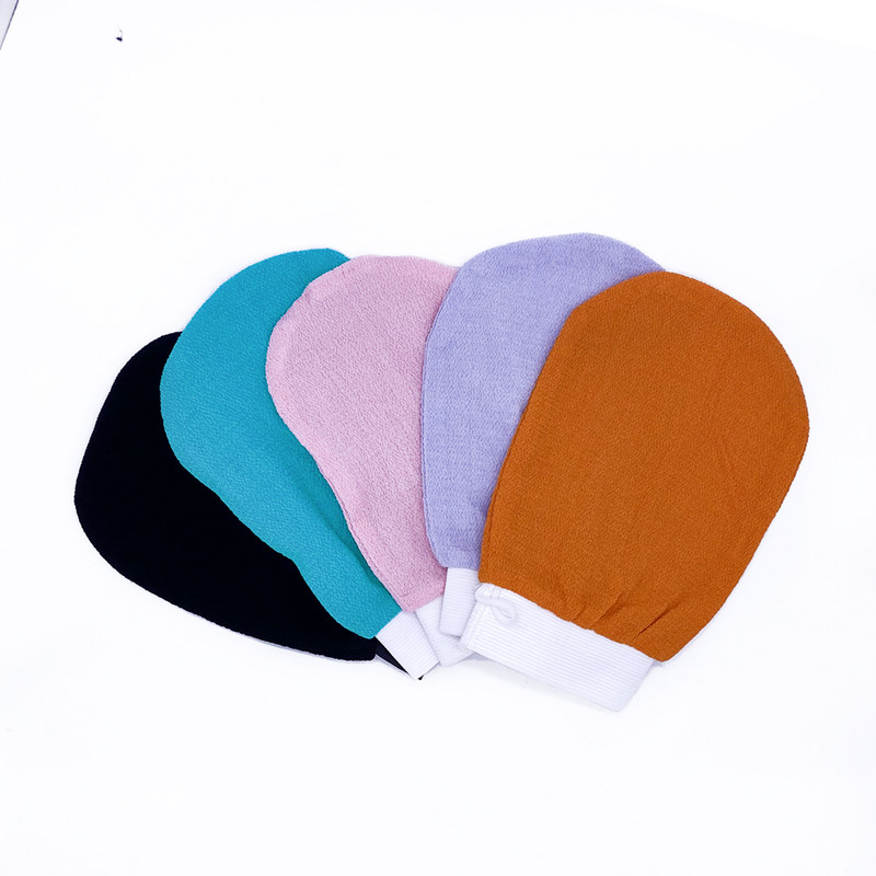 10 gab. Divpusējs Hammam Scrub Mitt Magic pīlings cimds pīlings iedeguma noņemšanai